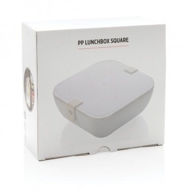 Logo trade business gift photo of: PP lunchbox square