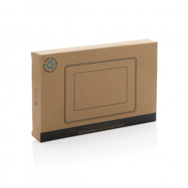 Logotrade promotional giveaway image of: Utah RCS recycled plastic and bamboo LED clock