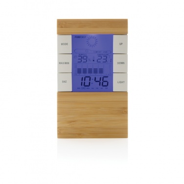 Logo trade promotional merchandise picture of: Utah RCS rplastic and bamboo weather station