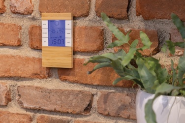 Logo trade corporate gifts image of: Utah RCS rplastic and bamboo weather station