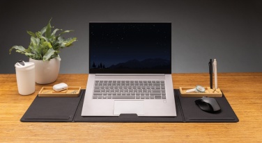 Logotrade corporate gifts photo of: Impact AWARE RPET Foldable desk organizer with laptop stand