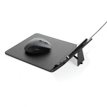 Logotrade promotional gifts photo of: Swiss Peak RCS recycled PU 10W wireless charging mousepad
