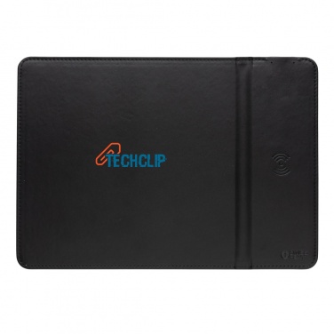 Logo trade promotional products picture of: Swiss Peak RCS recycled PU 10W wireless charging mousepad
