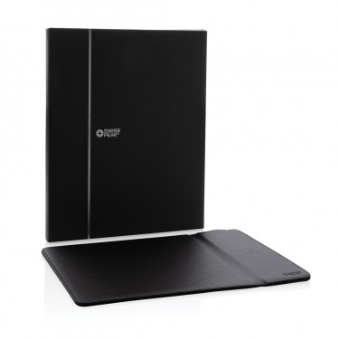 Logo trade promotional gift photo of: Swiss Peak RCS recycled PU 10W wireless charging mousepad