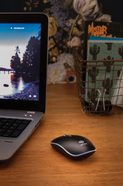 Logo trade promotional giveaways image of: Light up logo wireless mouse