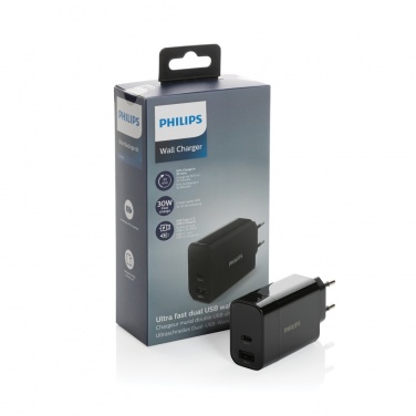 Logo trade promotional giveaways image of: Philips ultra fast PD wall charger