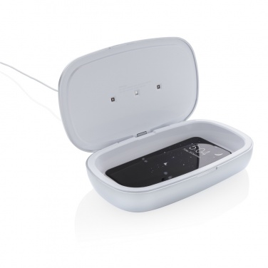 Logo trade promotional items image of: Rena UV-C steriliser box with 5W wireless charger