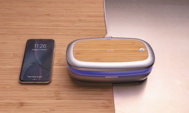 Logo trade promotional products picture of: Rena UV-C steriliser box with 5W wireless charger