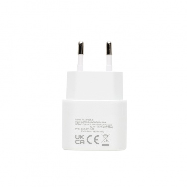Logotrade promotional giveaway picture of: Boost RCS reycled PET 20W type C 2 pcs charging set