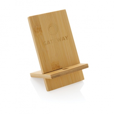 Logotrade promotional item image of: Bamboo phone stand in kraft box