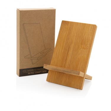 Logotrade promotional gifts photo of: Bamboo phone stand in kraft box
