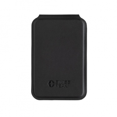Logo trade promotional merchandise image of: Magstand RCS recycled PU magnetic phone wallet with stand
