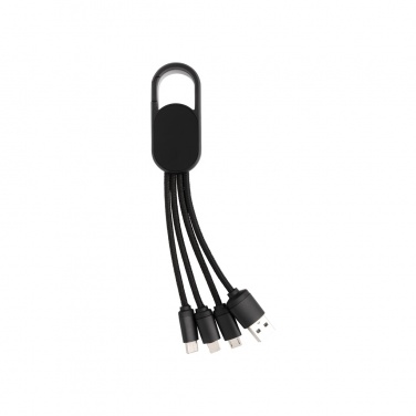 Logotrade business gifts photo of: 4-in-1 cable with carabiner clip