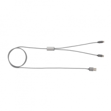 Logo trade promotional items image of: 3-in-1 braided cable
