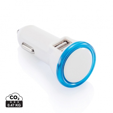 Logo trade promotional merchandise image of: Powerful dual port car charger