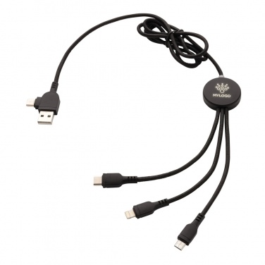 Logotrade promotional merchandise photo of: Light up logo 6-in-1 cable