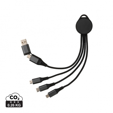Logotrade corporate gift image of: Terra RCS recycled aluminium 6-in-1 charging cable