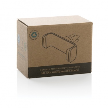 Logo trade advertising product photo of: Acar RCS recycled plastic 360 degree car phone holder