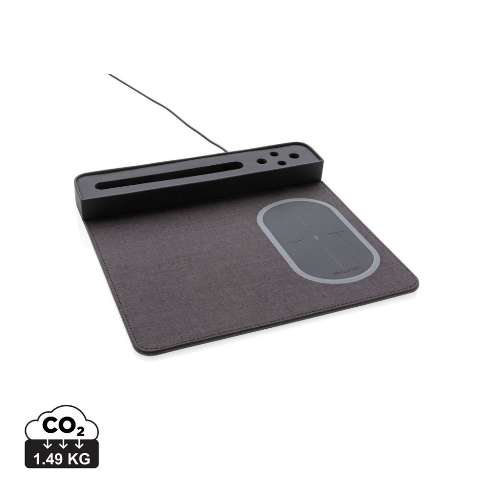 Logotrade promotional giveaway image of: Air mousepad with 5W wireless charging and USB