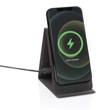 Logo trade business gifts image of: Artic Magnetic 10W wireless charging phone stand