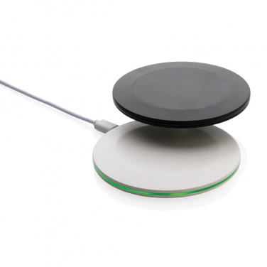 Logo trade promotional gift photo of: RCS recycled plastic 15W Wireless fast charger