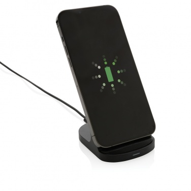 Logo trade advertising product photo of: RCS recycled plastic double coil wireless stand 15W