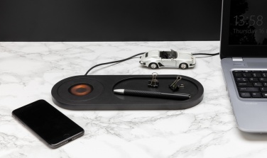 Logo trade promotional product photo of: Encore 10W wireless charging valet tray