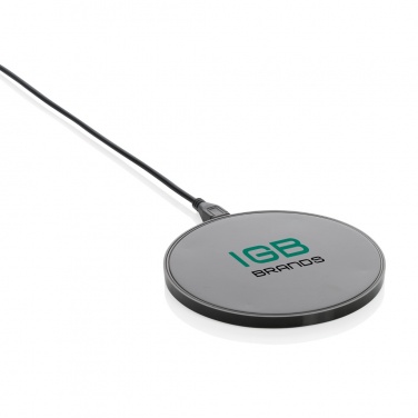 Logo trade advertising products picture of: RCS standard recycled plastic 10W wireless charger