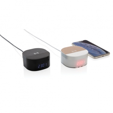 Logotrade promotional product image of: Aria 5W Wireless Charging Digital Clock