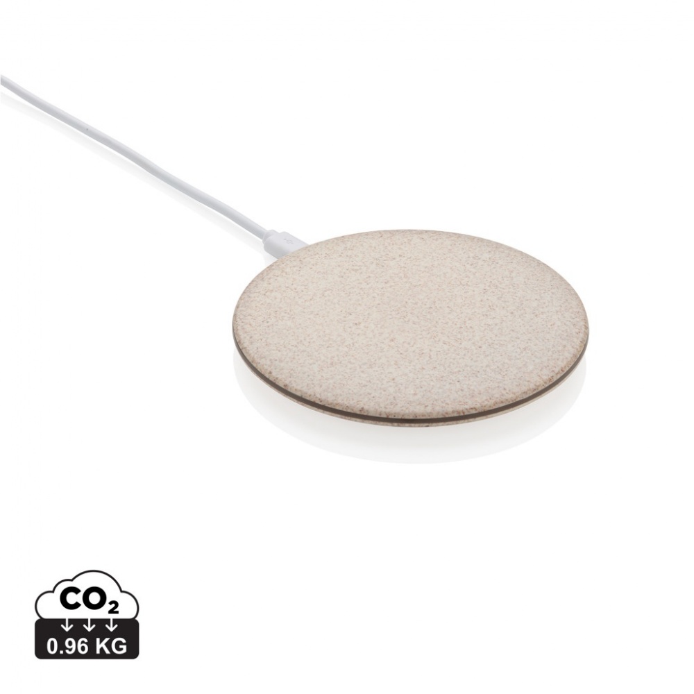 Logotrade promotional gift picture of: 5W Wheat straw wireless charger