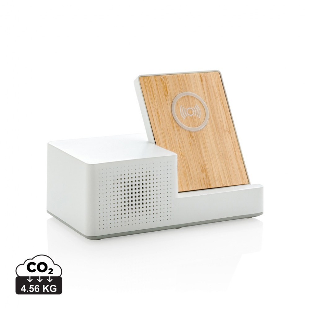 Logotrade promotional giveaway image of: Ontario 5W wireless charger with speaker