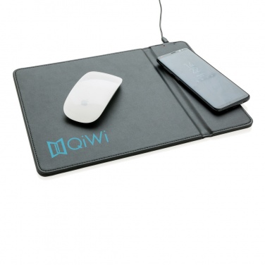 Logo trade promotional gifts picture of: Mousepad with 5W wireless charging
