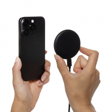 Logotrade business gift image of: Magnapad 15W RCS rplastic magnetic 3 in 1 charging pad