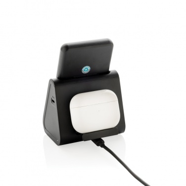 Logotrade promotional item picture of: Powerbase RCS recycled plastic 3 in 1 charger with powerbank