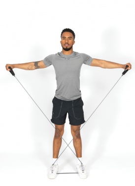 Logo trade promotional giveaway photo of: Fitness heavy resistance tube in pouch