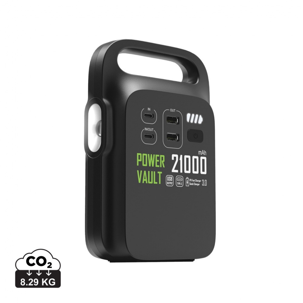 Logo trade promotional gift photo of: Power Vault RCS rplastic 21000 mAh portable power station