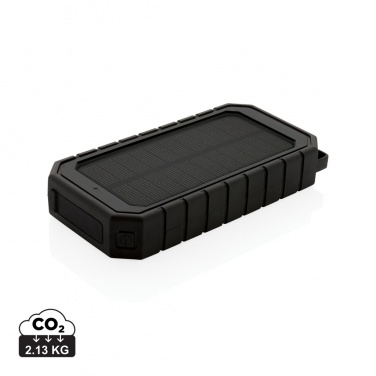 Logotrade advertising product image of: RCS recycled plastic Solar powerbank with 10W Wireless