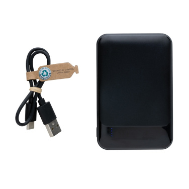 Logo trade promotional items image of: RCS recycled plastic 5.000 mAh powerbank