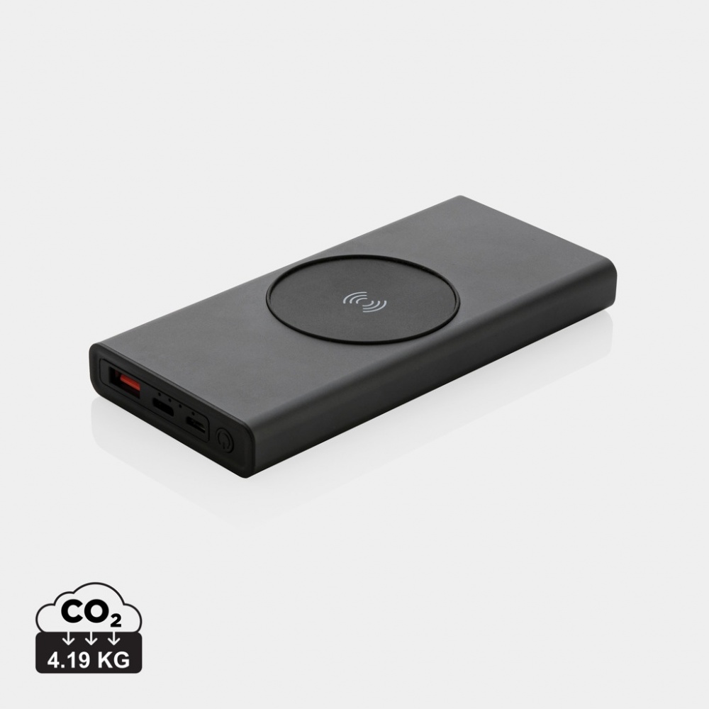 Logotrade advertising product image of: Terra RCS recycled 18W aluminium 10000 powerbank 10W