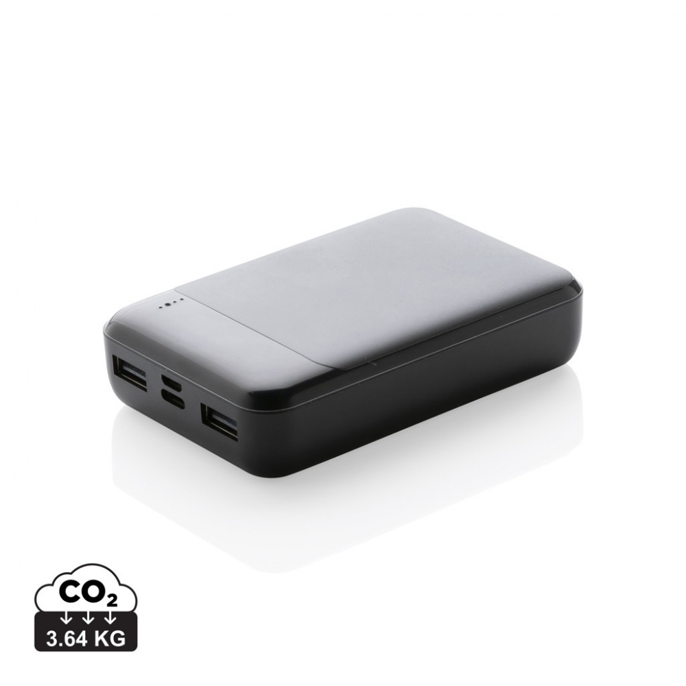 Logo trade promotional item photo of: RCS standard recycled plastic 10.000 mAh powerbank