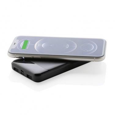 Logotrade promotional products photo of: RCS standard recycled plastic wireless powerbank