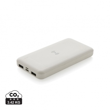 Logo trade corporate gift photo of: RCS standard recycled plastic wireless powerbank