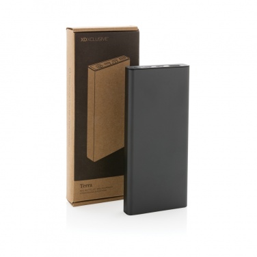 Logo trade corporate gift photo of: Terra RCS recycled 18W aluminium powerbank 10.000 mAh