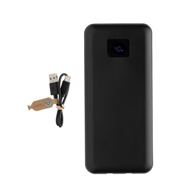 Logo trade promotional gifts image of: Gridley RCS rplastic 20000 65W laptop powerbank