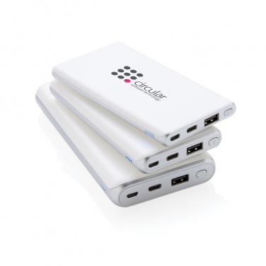 Logo trade corporate gifts image of: Ultra fast 10.000 mAh powerbank with PD