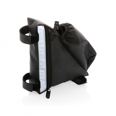 Logo trade corporate gifts image of: PU high visibility bike frame bag with bottle holder