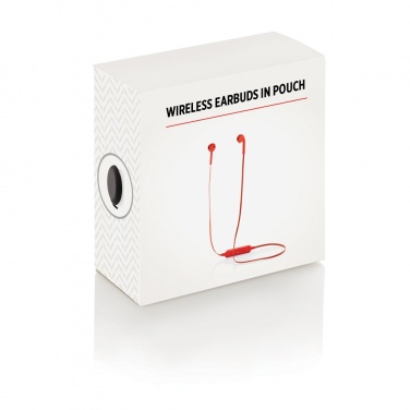 Logo trade promotional items image of: Wireless earbuds in pouch