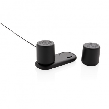Logo trade promotional items image of: Double induction charging speaker