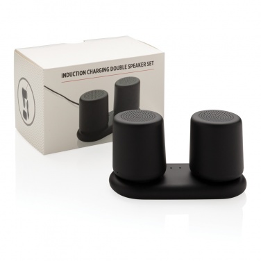 Logo trade promotional product photo of: Double induction charging speaker