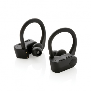 Logo trade promotional items image of: TWS sport earbuds in charging case